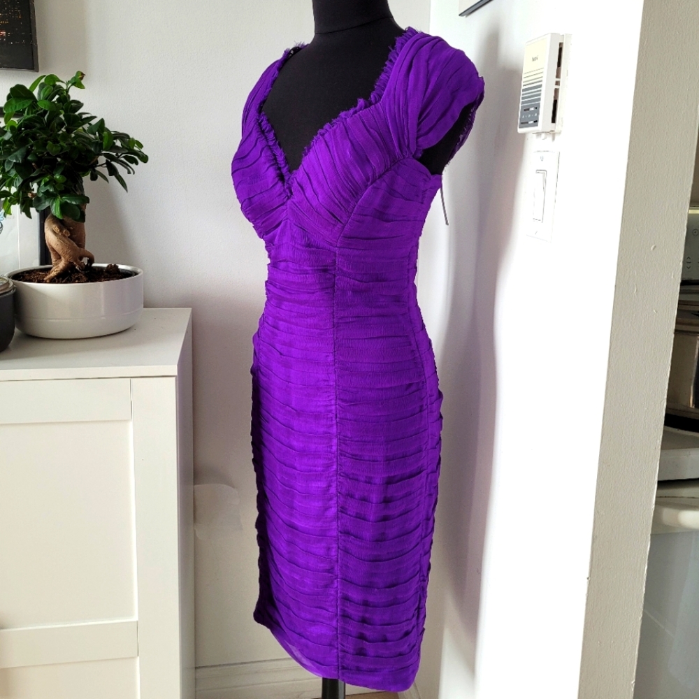 Tadashi Shoji Purple coctail dress